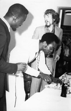 Ginger Baker & Fela Kuit at the opening party