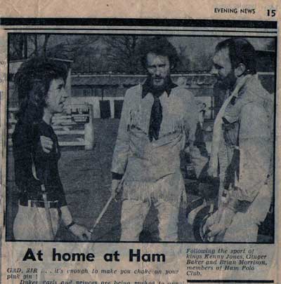 Ginger Baker at Ham Polo Clum